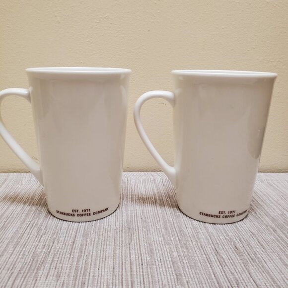 Set of 2 Starbucks Coffee Mugs Tall 12 Ounces - Picture 7 of 8